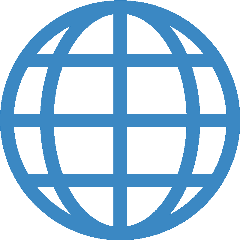 Sticker Globe With Meridians