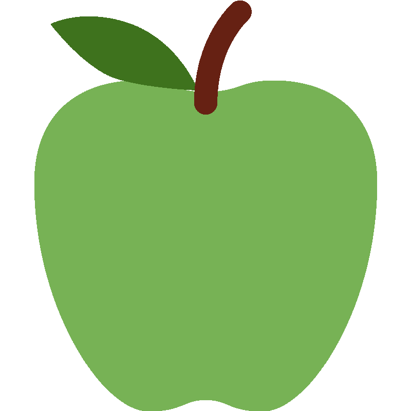 Sticker Green Apple