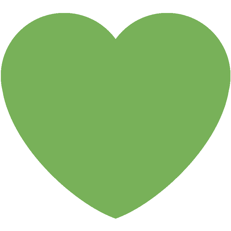 Sticker Green Heart