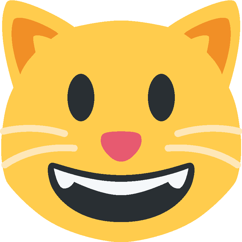 Sticker Grinning Cat