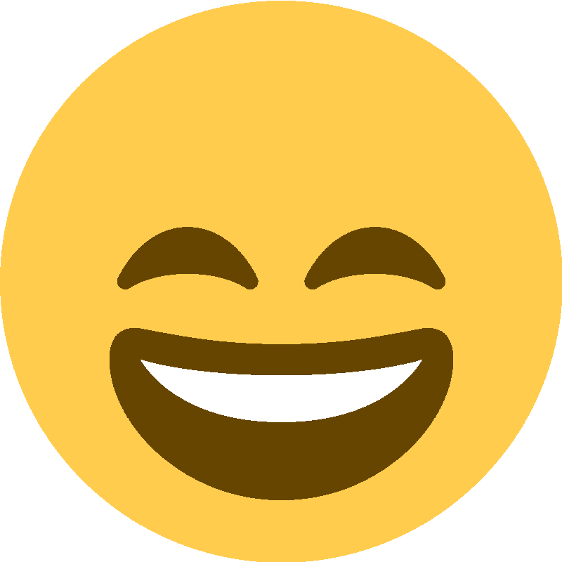 Sticker Grinning Face With Smiling Eyes
