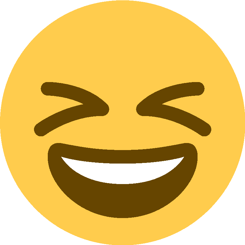 Sticker Grinning Squinting Face