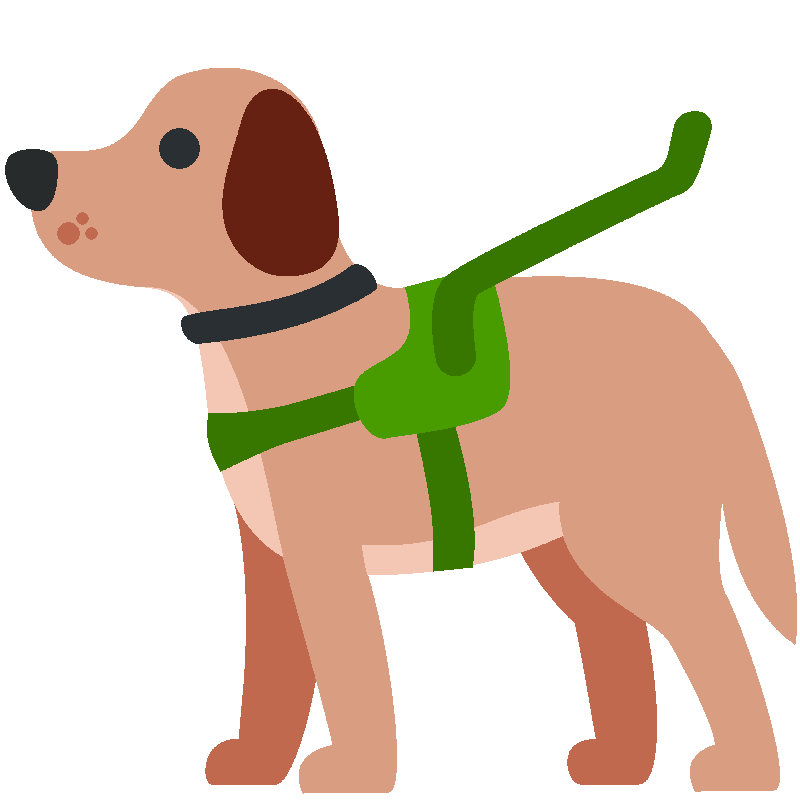 Sticker Guide Dog