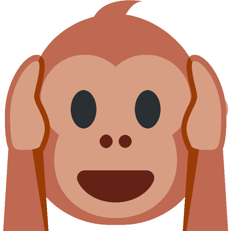Sticker Hear-no-evil Monkey