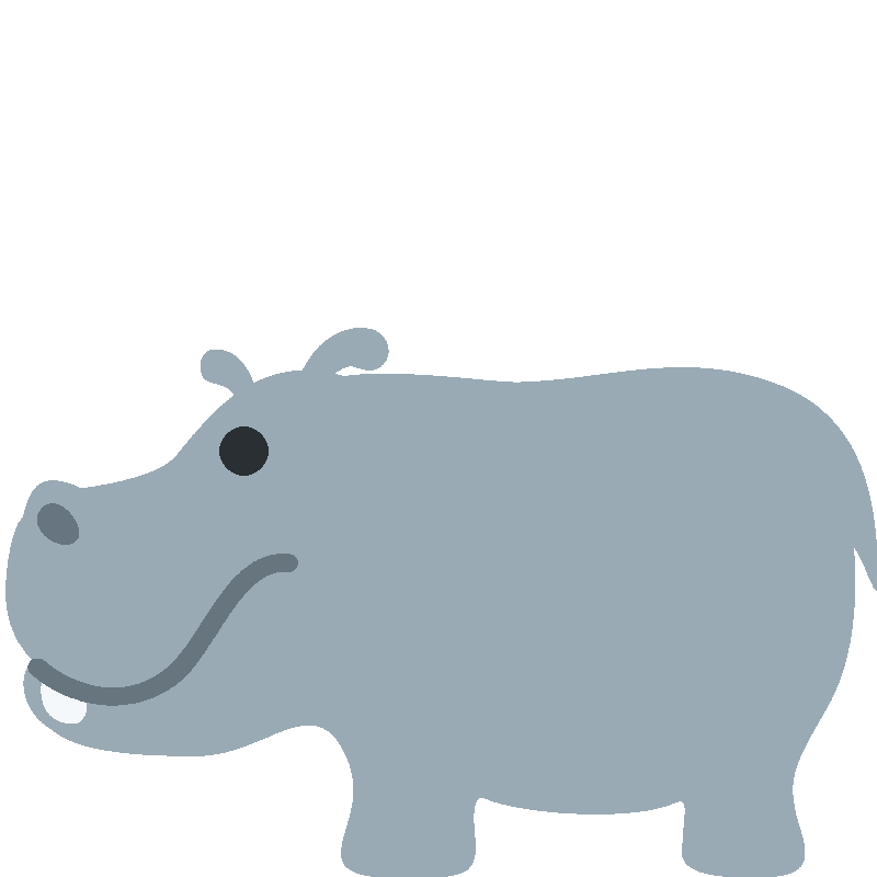 Sticker Hippopotamus