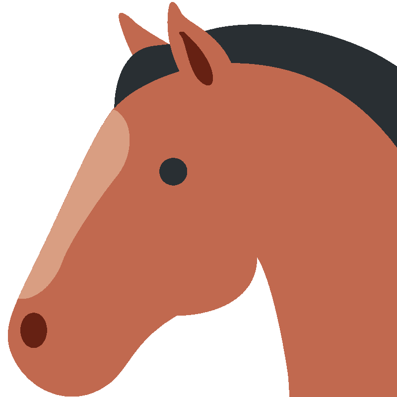 Sticker Horse Face