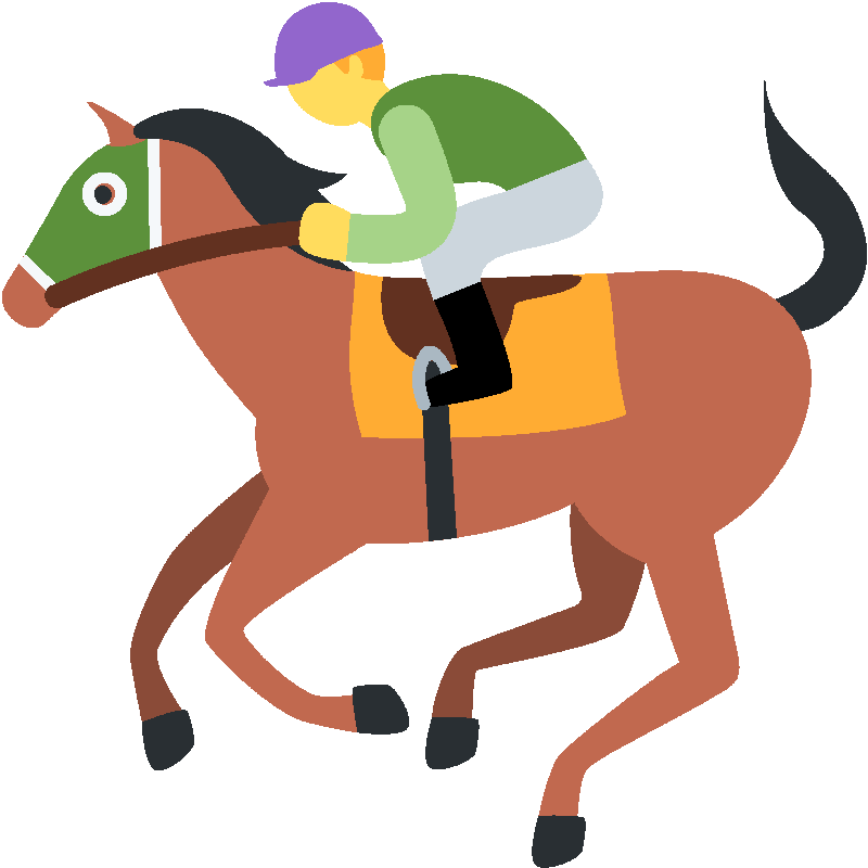 Sticker Horse Racing