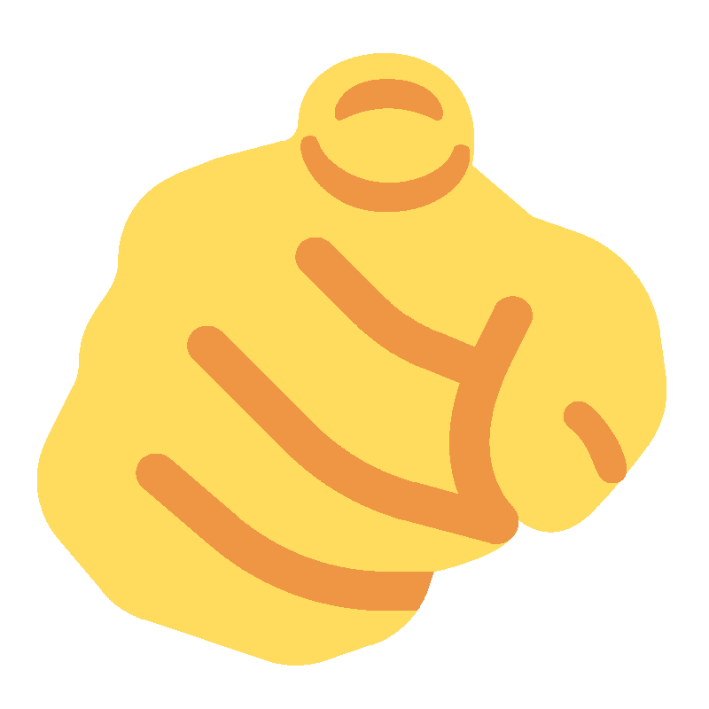 Sticker Index Pointing At The Viewer