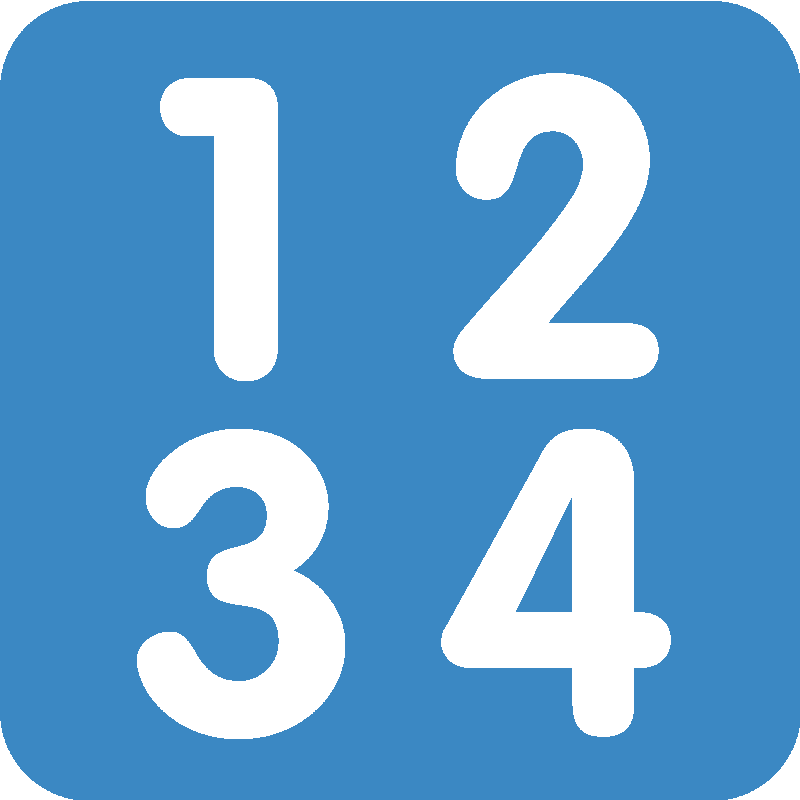 Sticker Input Numbers