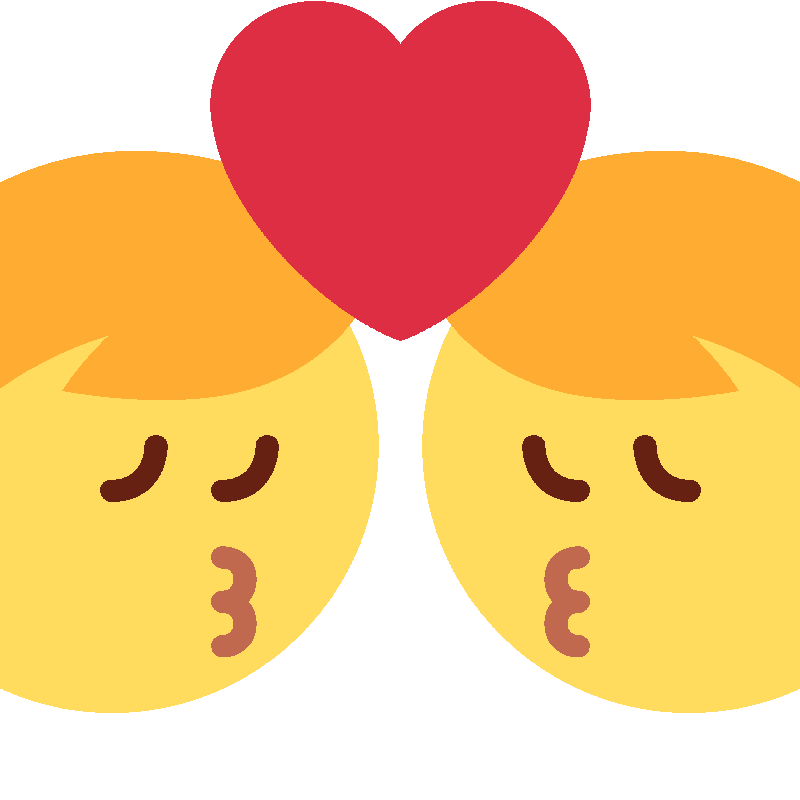 Sticker Kiss: Man, Man