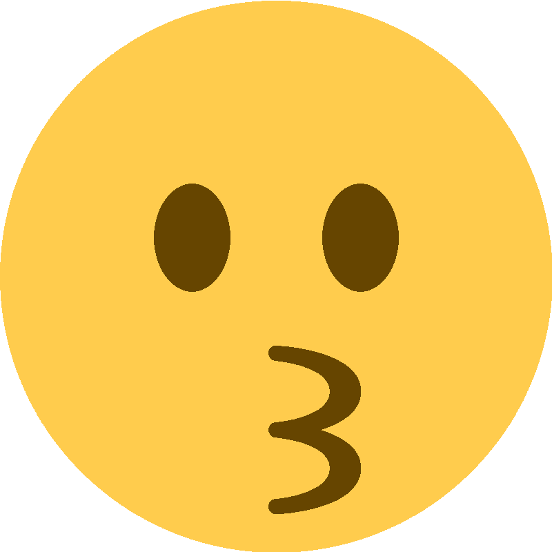 Sticker Kissing Face