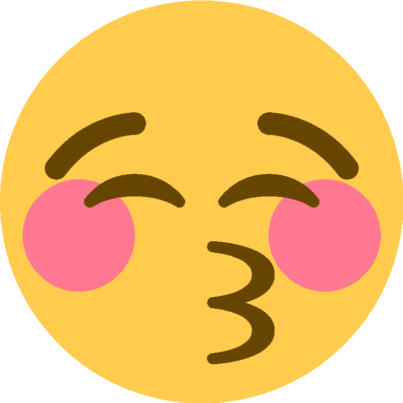 Sticker Kissing Face With Closed Eyes