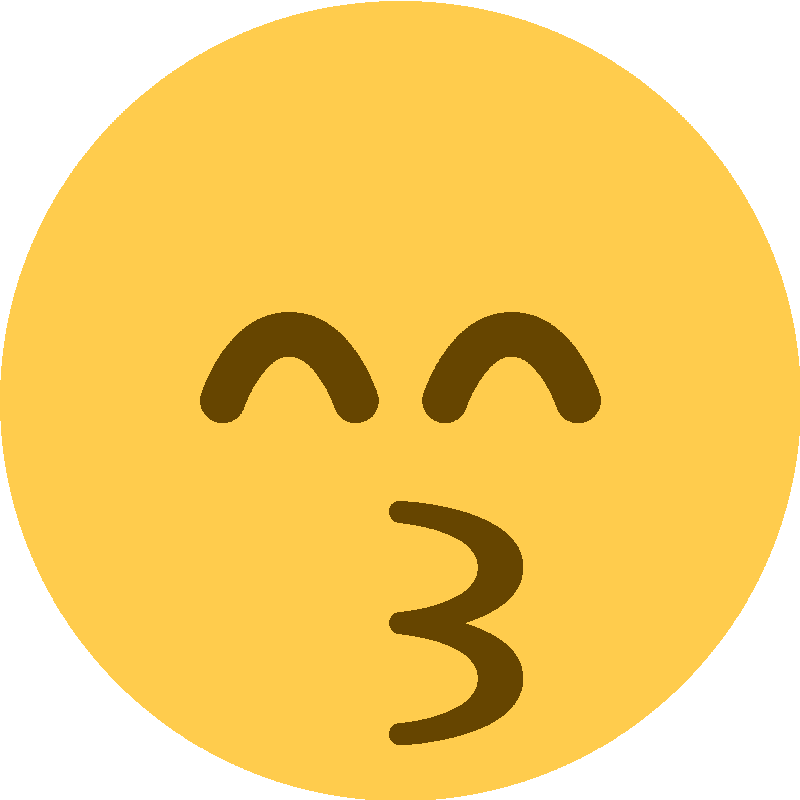 Sticker Kissing Face With Smiling Eyes