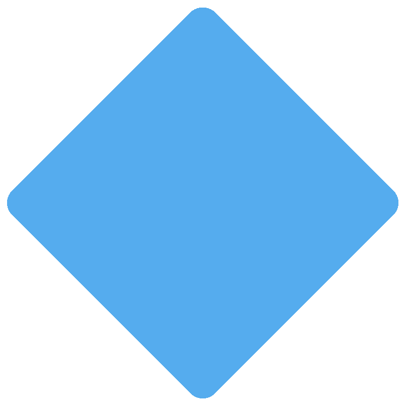 Sticker Large Blue Diamond