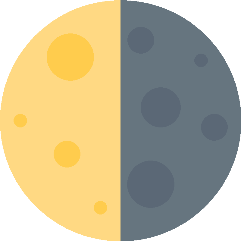 Sticker Last Quarter Moon