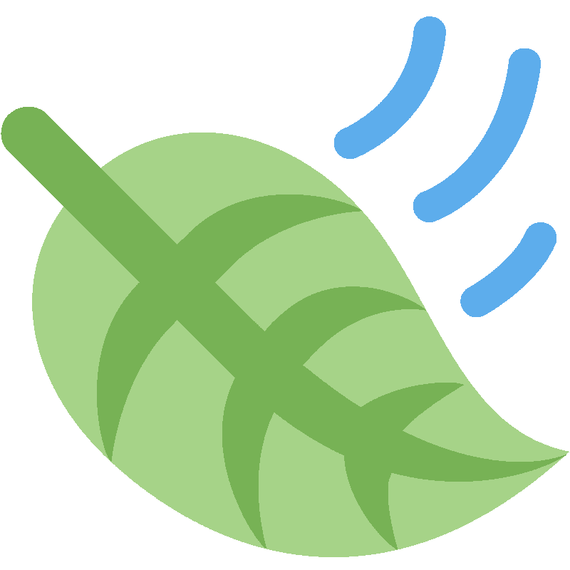 Sticker Leaf Fluttering In Wind