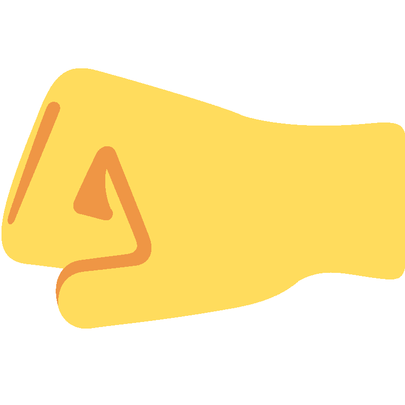 Sticker Left-facing Fist