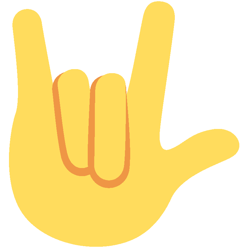 Sticker Love-you Gesture
