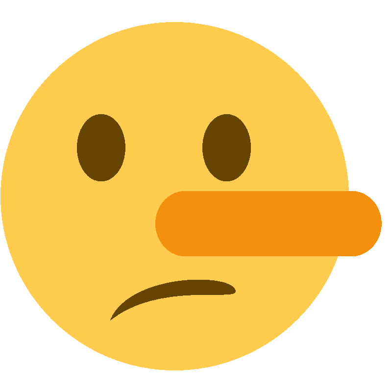 Sticker Lying Face