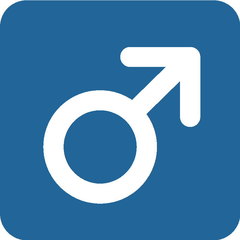 Sticker Male Sign