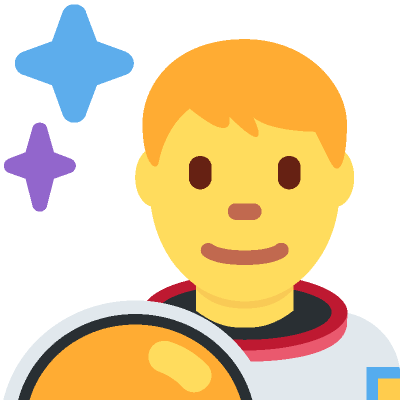Sticker Man Astronaut