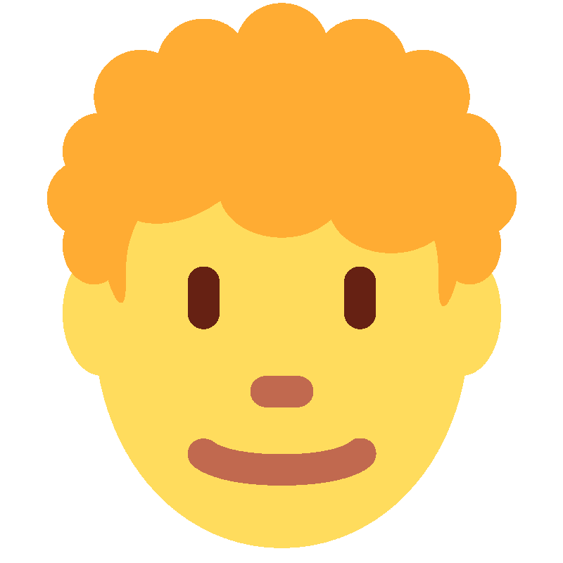 Sticker Man: Curly Hair