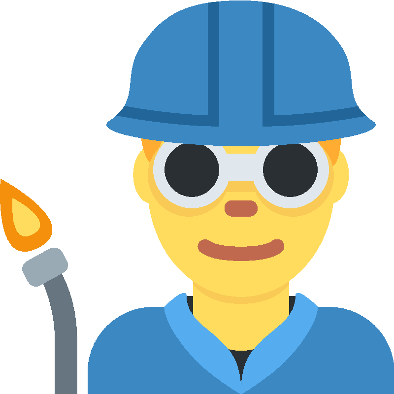 Sticker Man Factory Worker