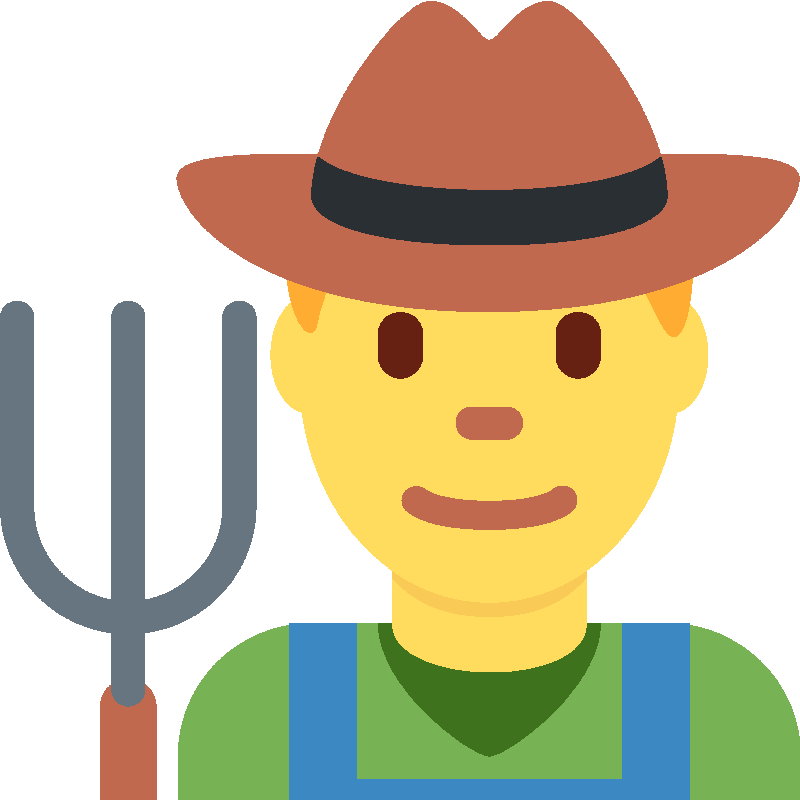 Sticker Man Farmer