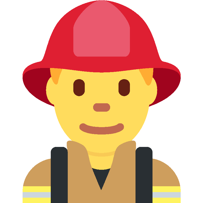 Sticker Man Firefighter
