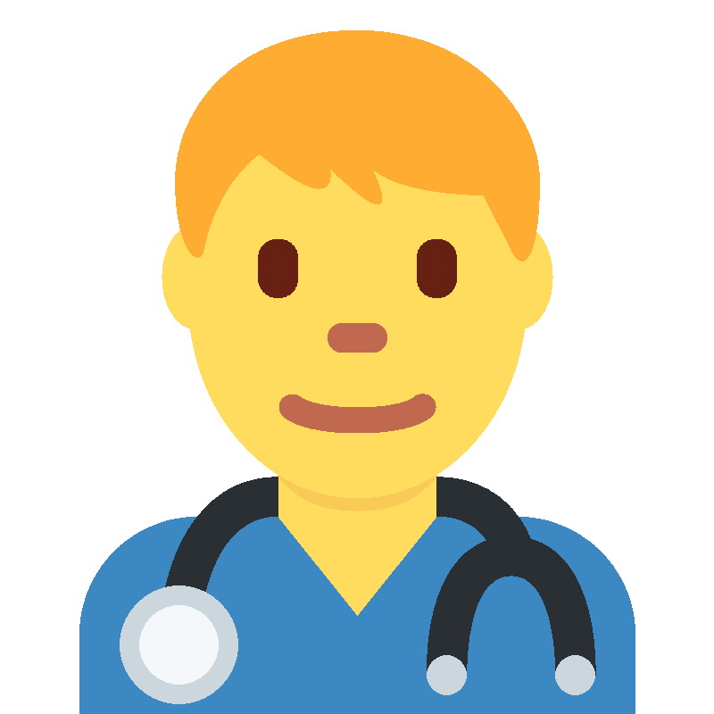 Sticker Man Health Worker
