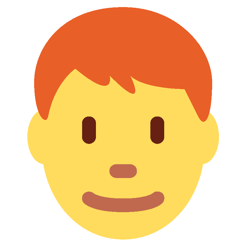 Sticker Man: Red Hair