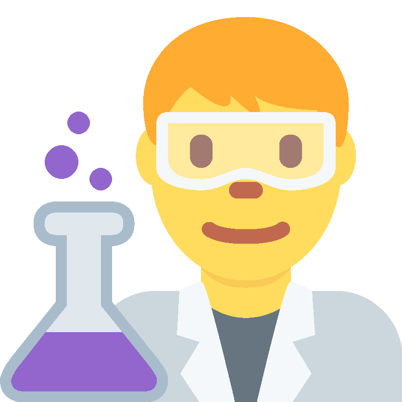 Sticker Man Scientist