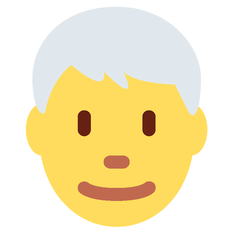 Sticker Man: White Hair