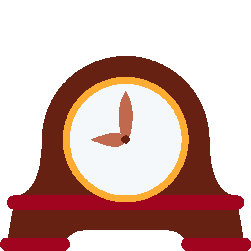 Sticker Mantelpiece Clock