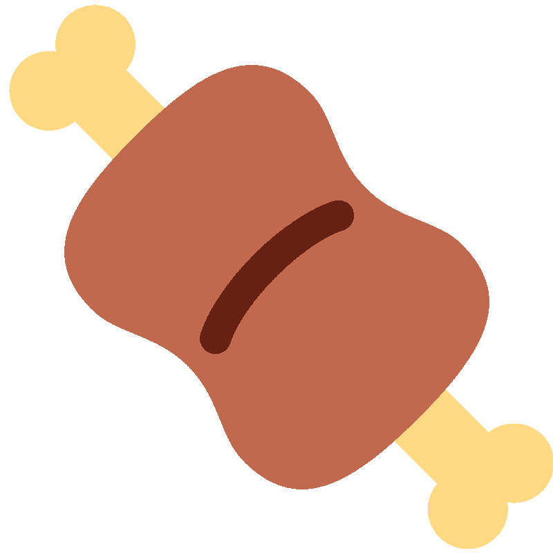 Sticker Meat On Bone