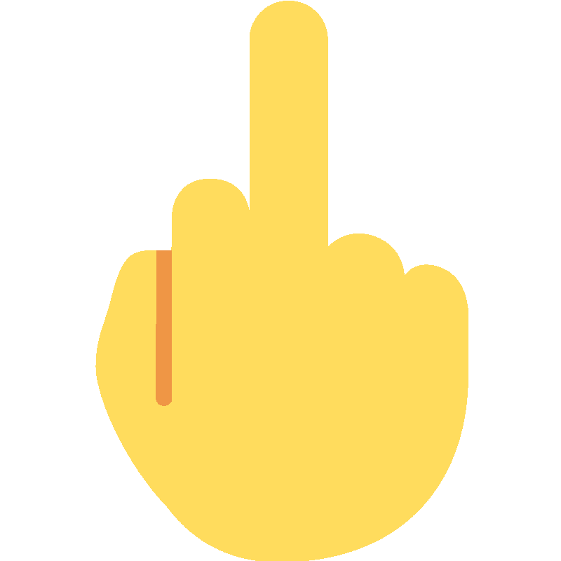 Sticker Middle Finger