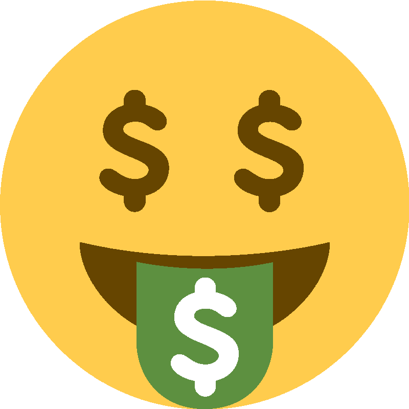 Sticker Money-mouth Face