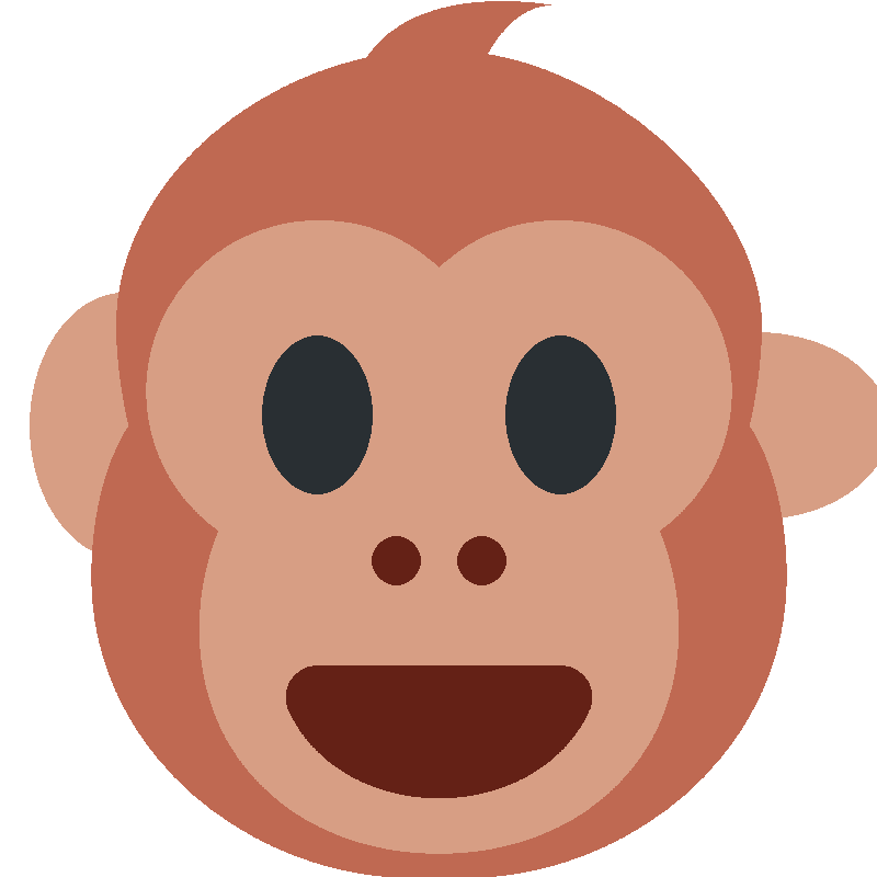 Sticker Monkey Face