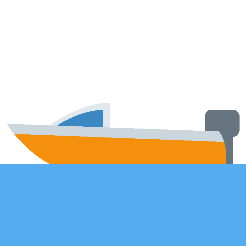 Sticker Motor Boat
