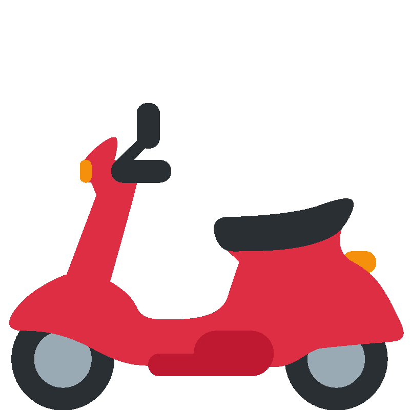 Sticker Motor Scooter