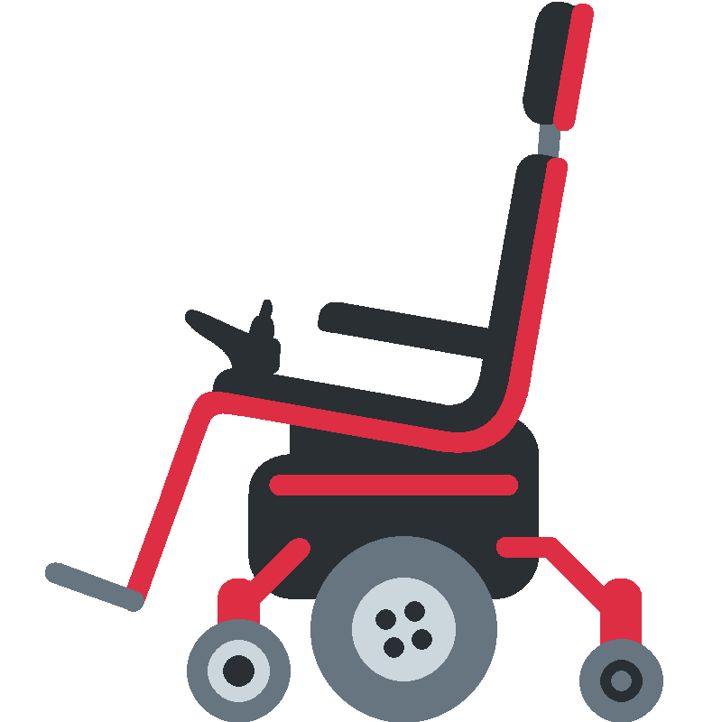 Sticker Motorized Wheelchair