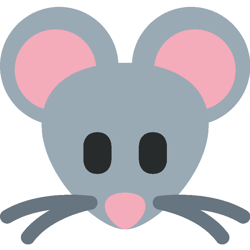 Sticker Mouse Face
