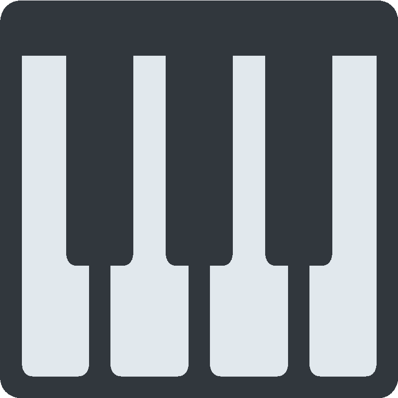 Sticker Musical Keyboard