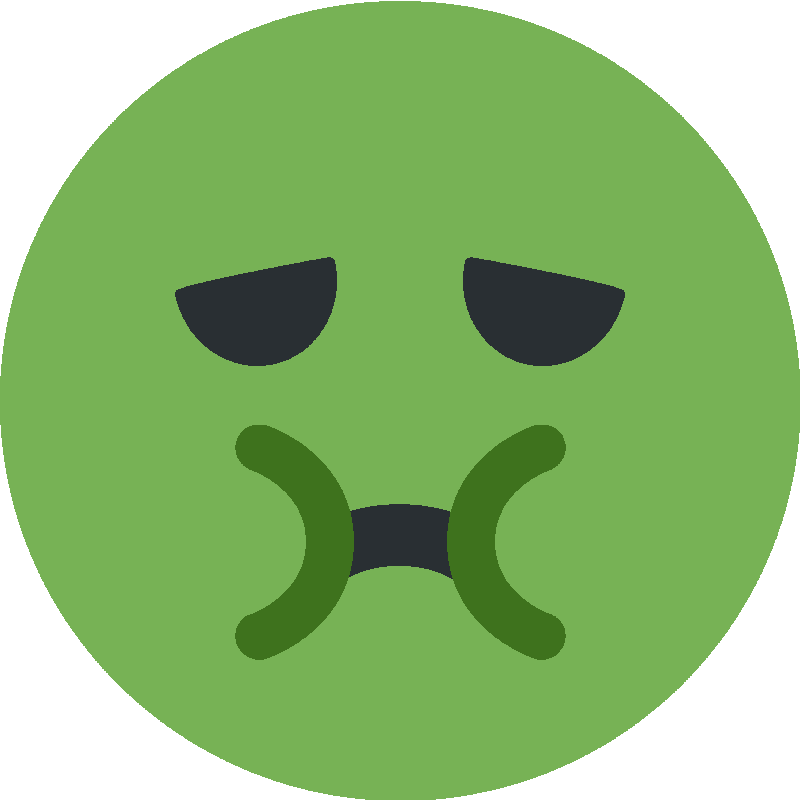 Sticker Nauseated Face