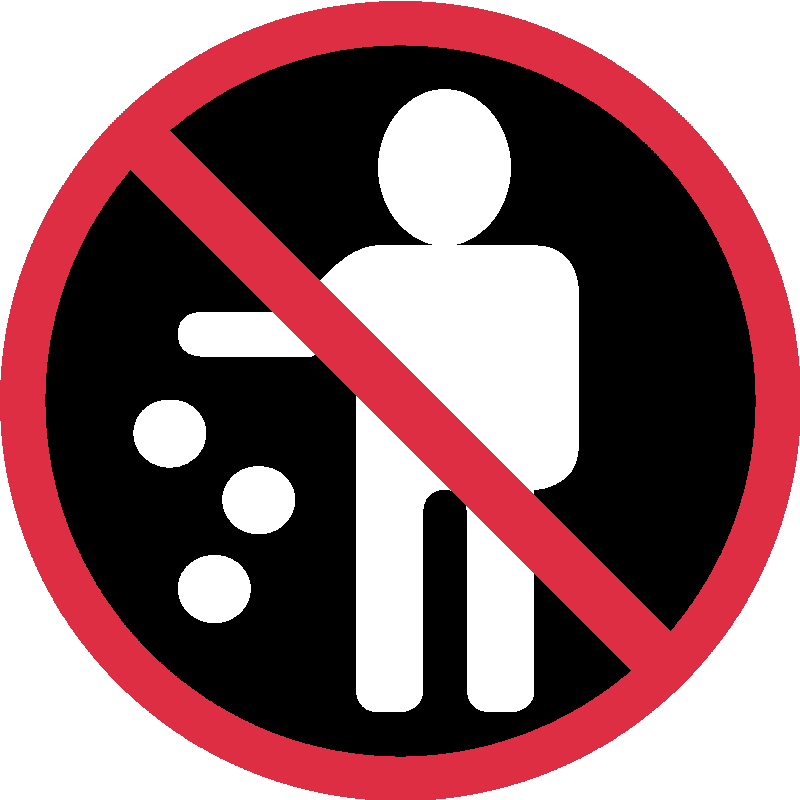 Sticker No Littering