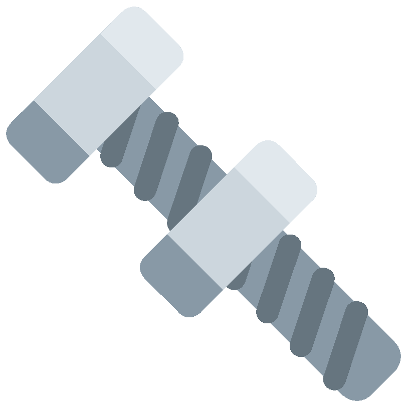 Sticker Nut And Bolt