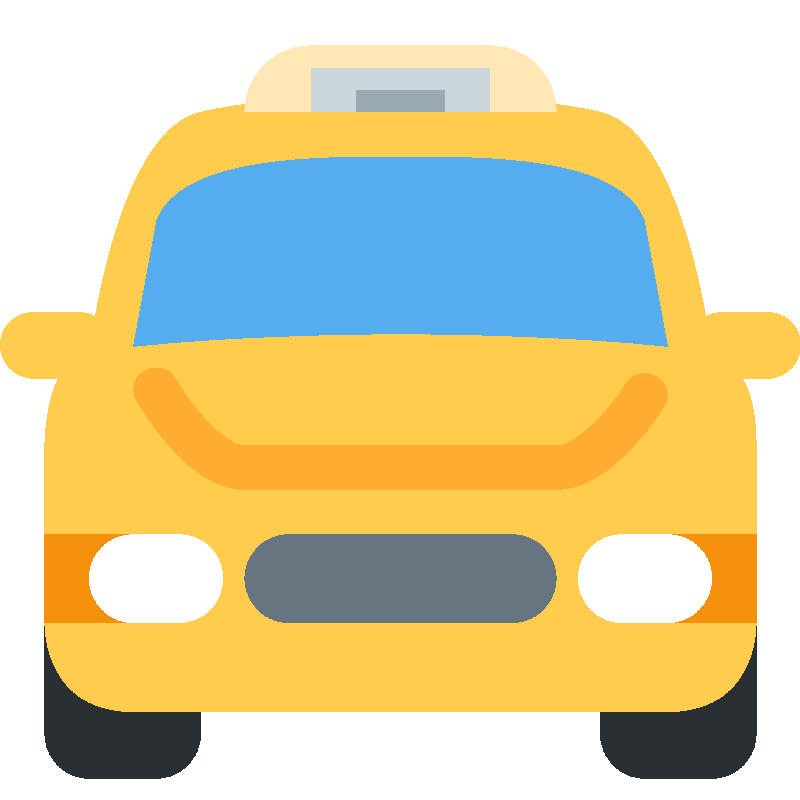 Sticker Oncoming Taxi