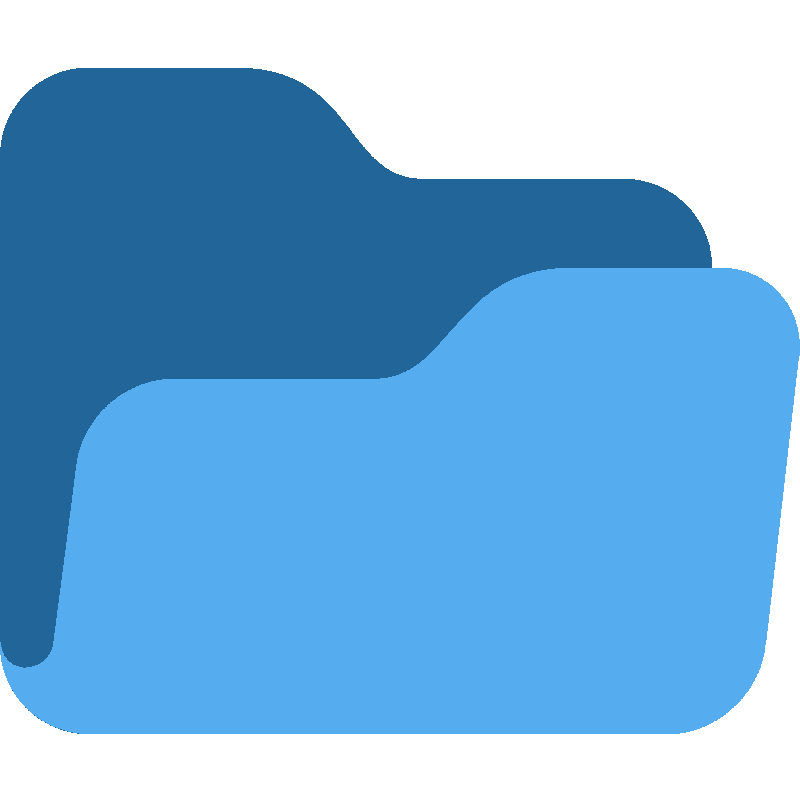 Sticker Open File Folder