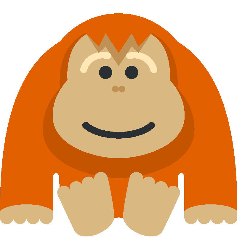 Sticker Orangutan