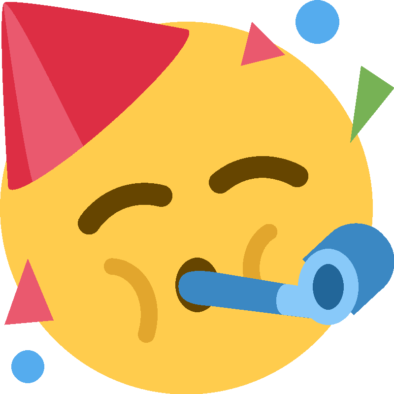 Sticker Partying Face